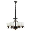 Люстра потолочная BayerLux «Аруна», 6×40 Вт, Е27, черный, 67×67×46 см