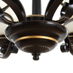 Люстра потолочная BayerLux «Аруна», 6×40 Вт, Е27, черный, 67×67×46 см