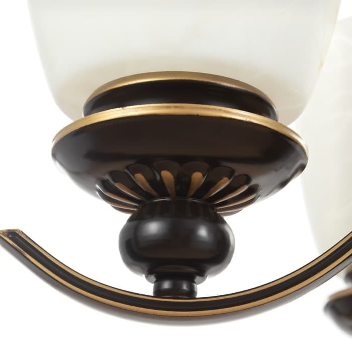 Люстра потолочная BayerLux «Аруна», 6×40 Вт, Е27, черный, 67×67×46 см