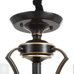 Люстра потолочная BayerLux «Аруна», 6×40 Вт, Е27, черный, 67×67×46 см