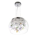 Люстра с ПДУ «Сифора»LED 50 Вт 3000-6000К хром 40×40×23 см BayerLux