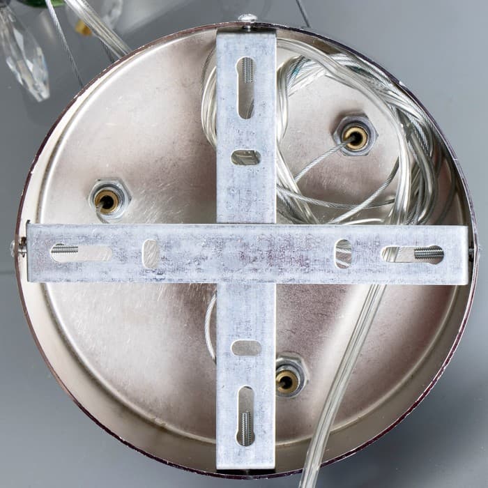 Люстра с ПДУ «Сифора»LED 50 Вт 3000-6000К хром 40×40×23 см BayerLux