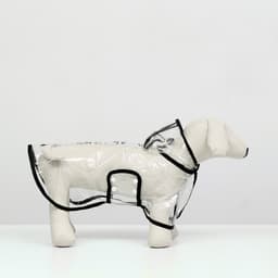 Дождевик для собак, размер S, ДС 22, ОГ 35-38, ОШ 36 см, чёрный