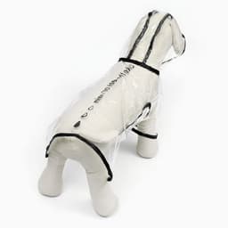 Дождевик для собак, размер S, ДС 22, ОГ 35-38, ОШ 36 см, чёрный