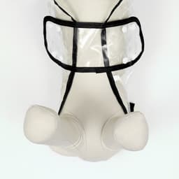 Дождевик для собак, размер S, ДС 22, ОГ 35-38, ОШ 36 см, чёрный