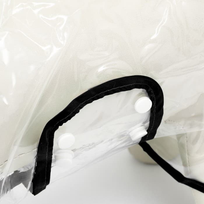 Дождевик для собак, размер S, ДС 22, ОГ 35-38, ОШ 36 см, чёрный