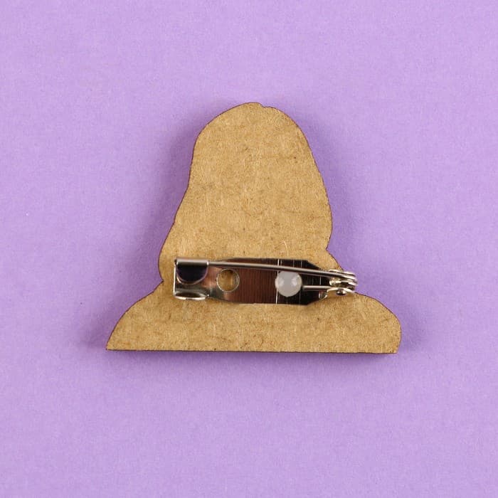 Значок деревянный «Девушка в цветах», аниме, 3.3×2.8 см