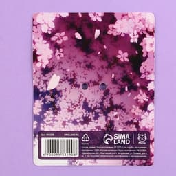 Значок деревянный «Девушка в цветах», аниме, 3.3×2.8 см