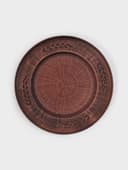 Тарелка «Колос‎‎», d=25 см, красная глина