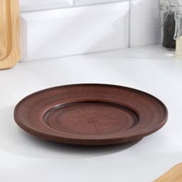 Тарелка «Гладкий», d=19 см, красная глина