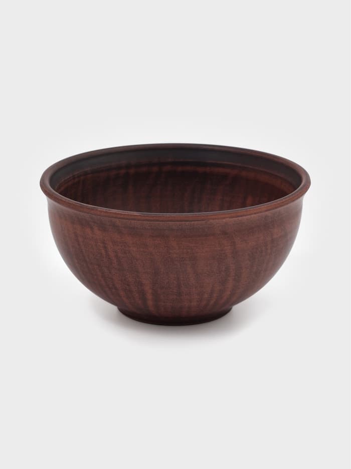 Салатник «Гладкий‎‎», 700 мл., 8×15×15 см, красная глина