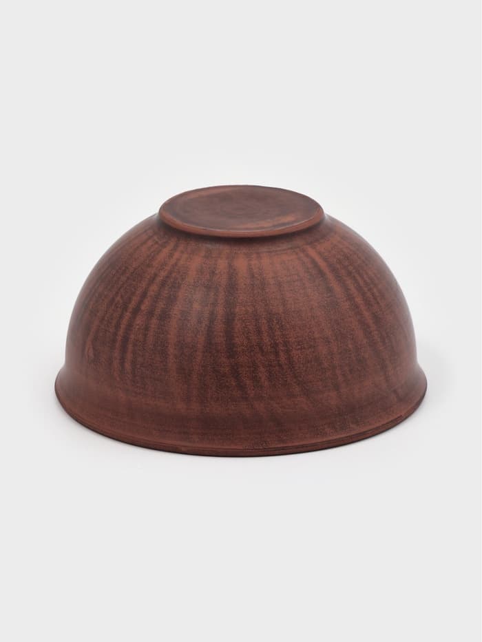 Салатник «Гладкий‎‎», 700 мл., 8×15×15 см, красная глина