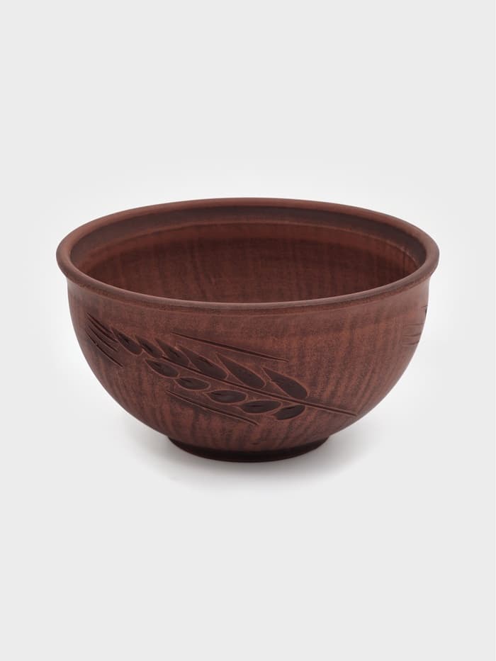 Салатник «Колос‎‎», 700 мл., 8×15×15 см, красная глина