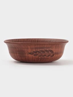 Тарелка глубокая «Колос‎‎», 550 мл, 16×5 см, красная глина