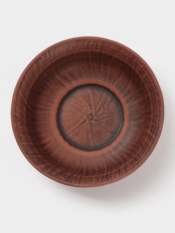 Тарелка глубокая «Колос‎‎», 550 мл, 16×5 см, красная глина