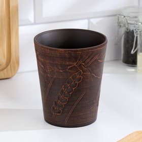 Стакан «Колос‎‎», 400 мл., красная глина