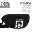 Поясная сумка на молнии, чёрная