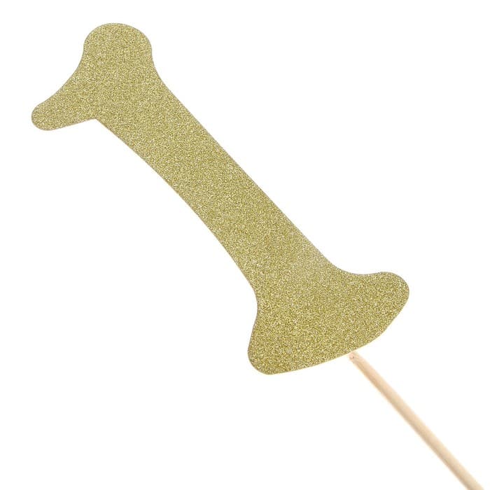 Топпер в торт «1», цвет золото