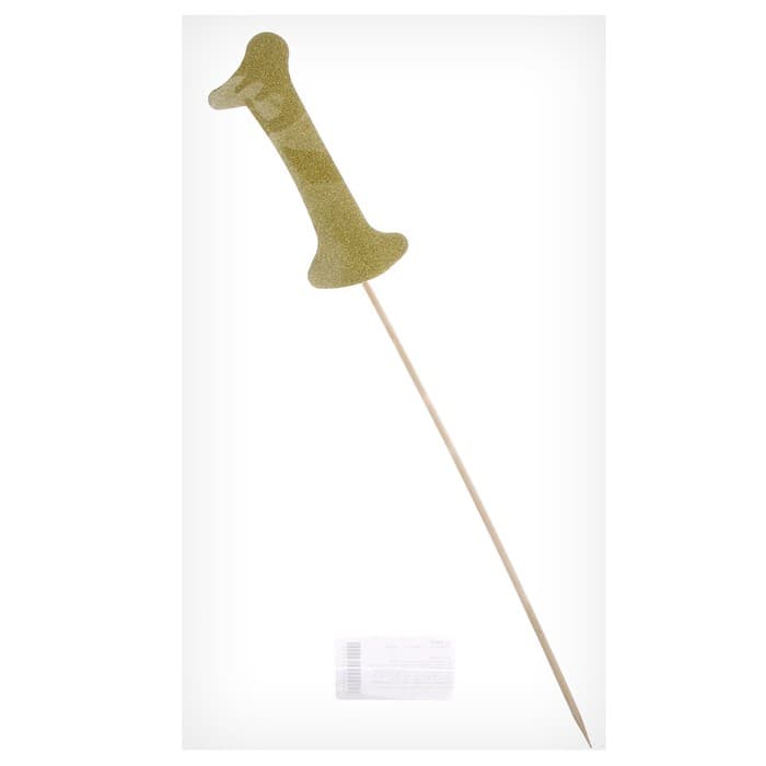 Топпер в торт «1», цвет золото