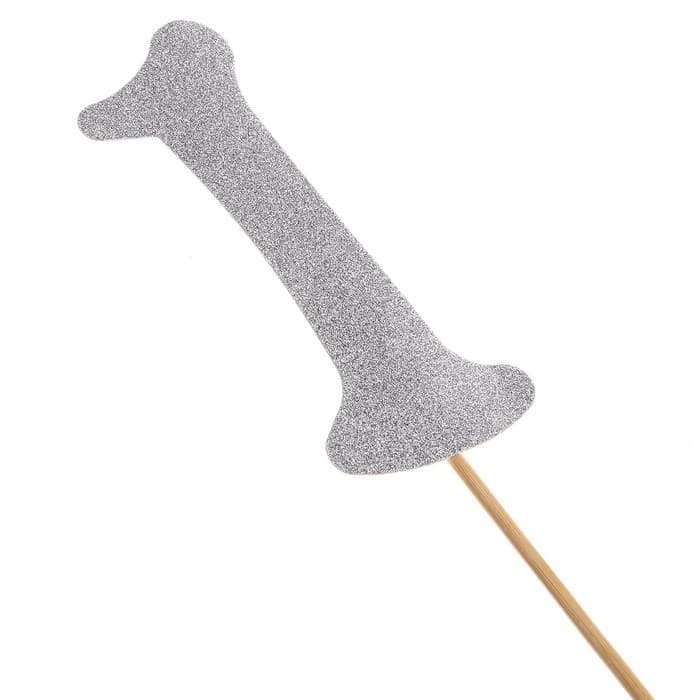 Топпер в торт «1», цвет серебро