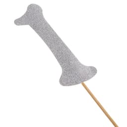 Топпер в торт «1», цвет серебро