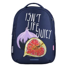 Рюкзак молодежный, 42×31×14 см, эргономичная спинка, Bruno Visconti 12-008, + пенал «JUICY. ИНЖИР»