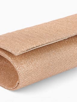 Сумка-клатч женская вечерняя на магните, на сребристой цепочке, блестящая, золотистая