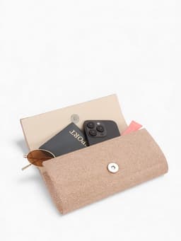 Сумка-клатч женская вечерняя на магните, на сребристой цепочке, блестящая, золотистая