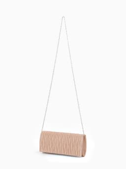 Сумка-клатч женская вечерняя на магните, на сребристой цепочке, блестящая, золотистая