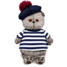 Мягкая игрушка «Басик в тельняшке и берете», 25 см