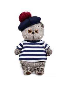 Мягкая игрушка «Басик в тельняшке и берете», 25 см