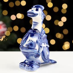 Сувенир «Дракон Фронн», гжель, фарфор, h=13 см