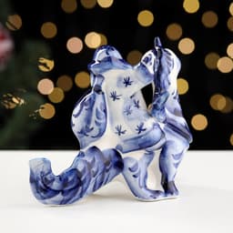 Сувенир "Дракон Леголас", гжель, фарфор, 10х13см