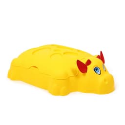 Песочница детская пластиковая, с крышкой, 116×83×30 см, «Коровка»