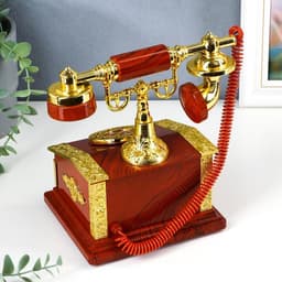 Шкатулка музыкальная механическая «Ретро телефон», пластик, 13×14.5×21 см
