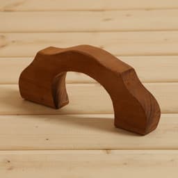 Ручка для бани и сауны, 18.5×8×2.5 см липа, коричневая, «Добропаровъ»
