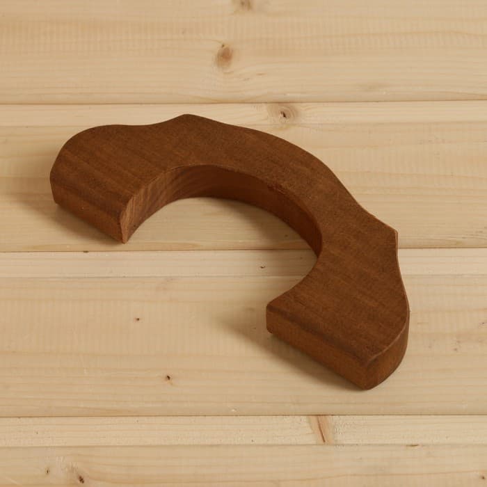 Ручка для бани и сауны, 18.5×8×2.5 см липа, коричневая, «Добропаровъ»