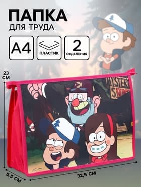 Папка пластиковая А4, на молнии, «Друзья»