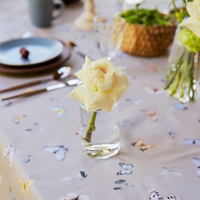 Скатерть «Этель» Butterflies 110×146 см, 100% хлопок, рогожка 186 г/м²