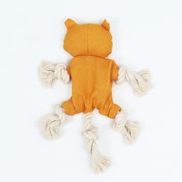 Игрушка текстильная «Котэ», 26×28 см, с канатом, с пищалкой, шуршащая