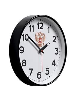 Часы настенные интерьерные «Герб», d=30.5 см, бесшумные