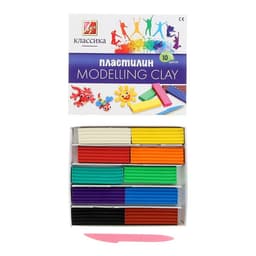 Пластилин «Луч. Классика цвета», 10 цветов, 200 г