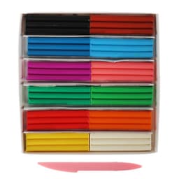 Пластилин мягкий (восковой) «Луч. Кроха», 12 цветов, 180 г, со стеком