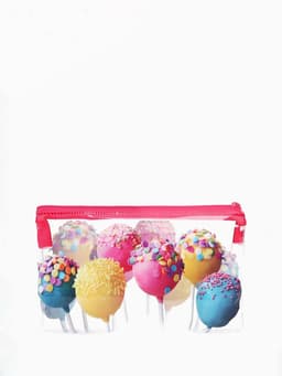 Косметичка - пенал на молнии, средний размер, с ярким рисунком, разноцветная