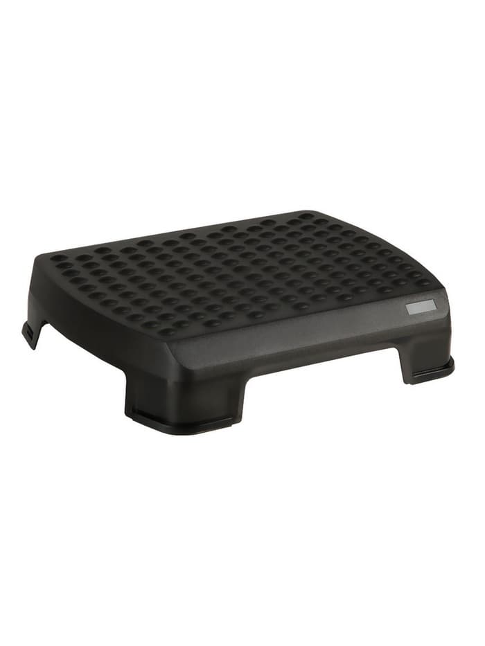 Подставка для ног, Стамм, 34.3×10.5×44.7 см, рельефная поверхность, черная