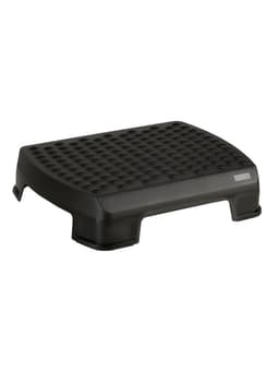 Подставка для ног, Стамм, 34.3×10.5×44.7 см, рельефная поверхность, черная