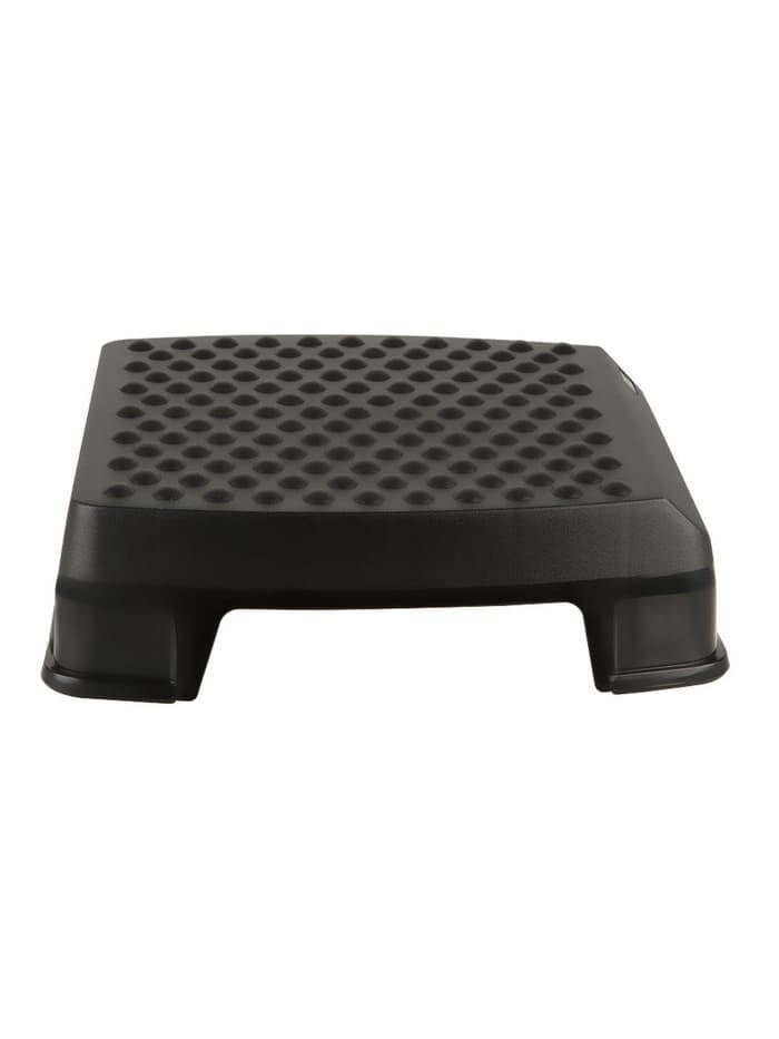 Подставка для ног, Стамм, 34.3×10.5×44.7 см, рельефная поверхность, черная