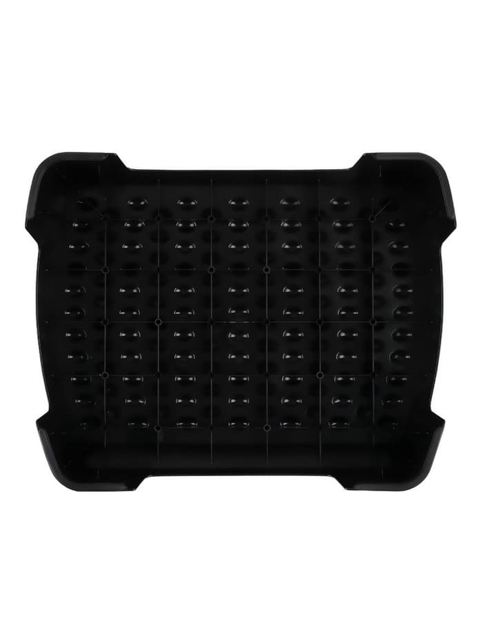 Подставка для ног, Стамм, 34.3×10.5×44.7 см, рельефная поверхность, черная