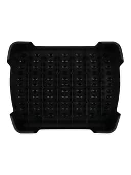 Подставка для ног, Стамм, 34.3×10.5×44.7 см, рельефная поверхность, черная