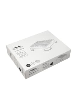 Подставка для ног, Стамм, 34.3×10.5×44.7 см, рельефная поверхность, черная